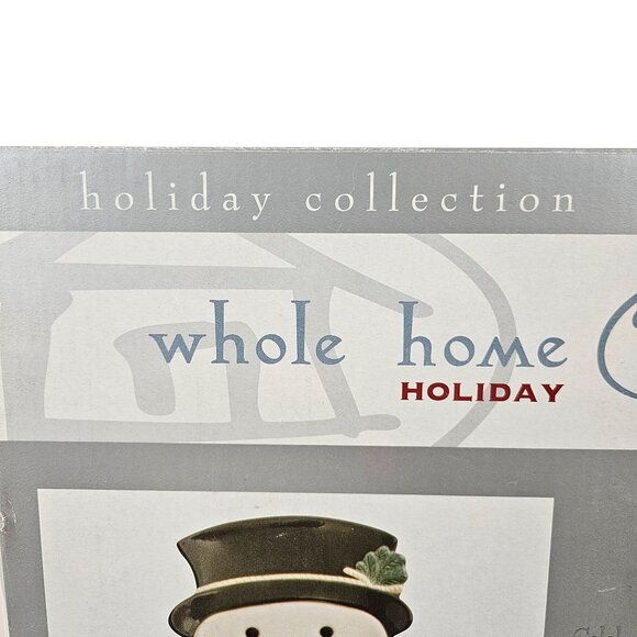 Whole Home Snowman Platter Holiday Collection Ceramic Vintage Christmas Decor - Picture 9 of 13